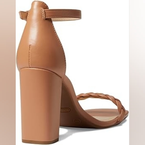 Nine West Women's Tan Allha Braided Block Heel Sandals Size 9 - Picture 6 of 11